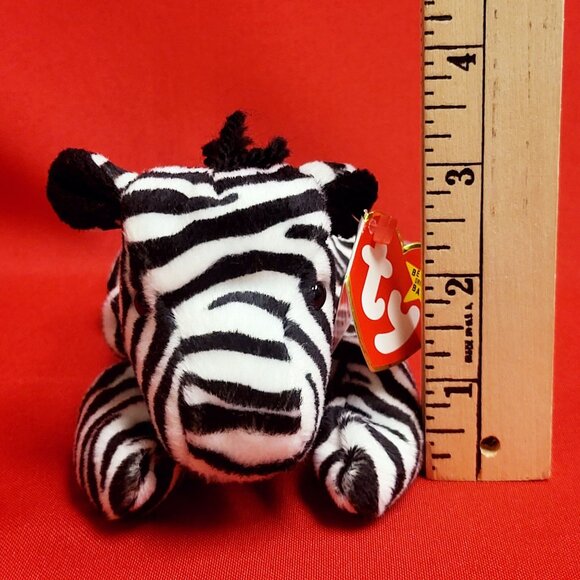 Ziggy The Zebra Beanie Babies Ty 1995 Animal Plush - Picture 8 of 13